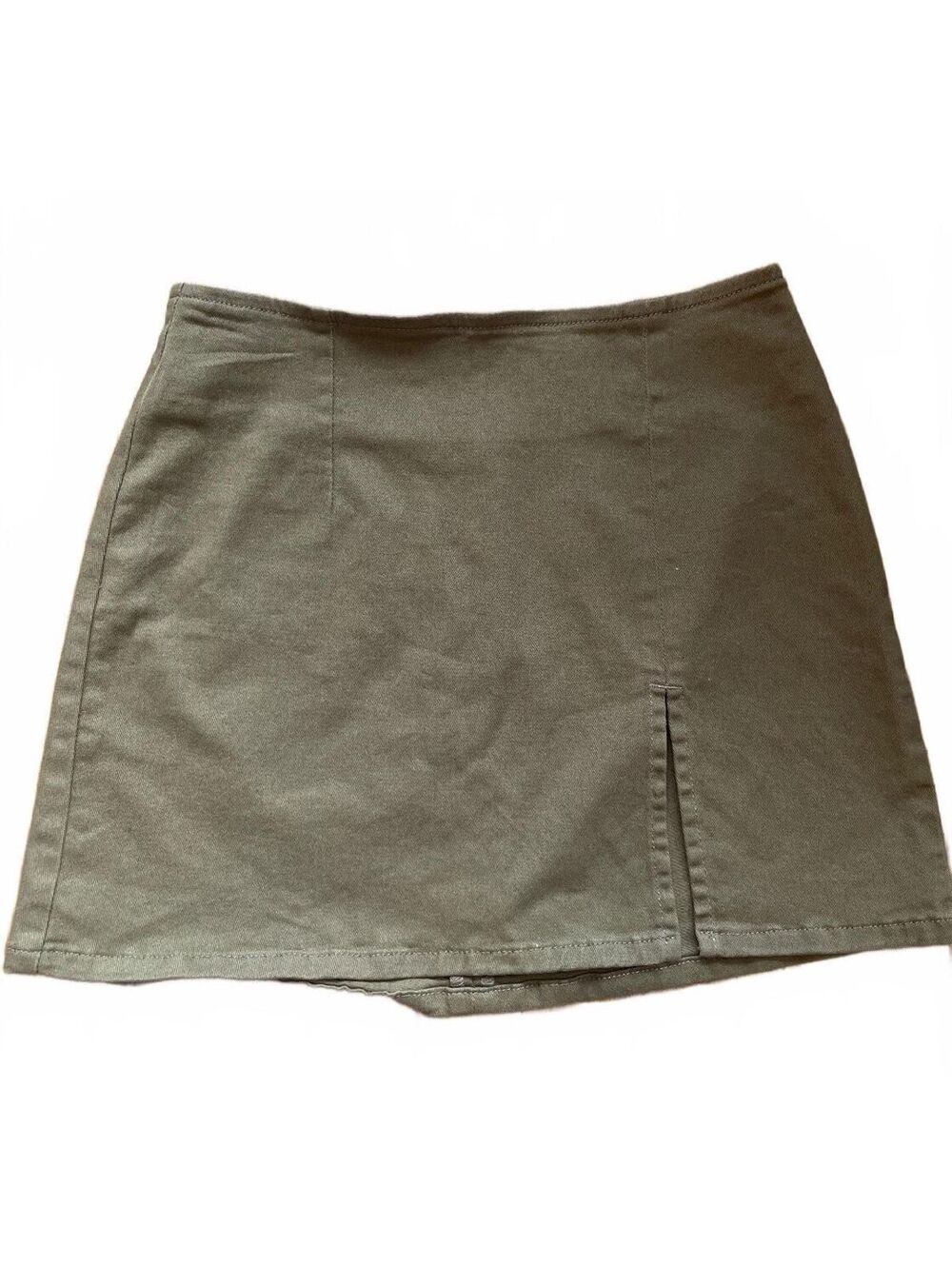 BDG Urban Outfitters Olive Brown Mini Skirt Cotton Stretch Size Small